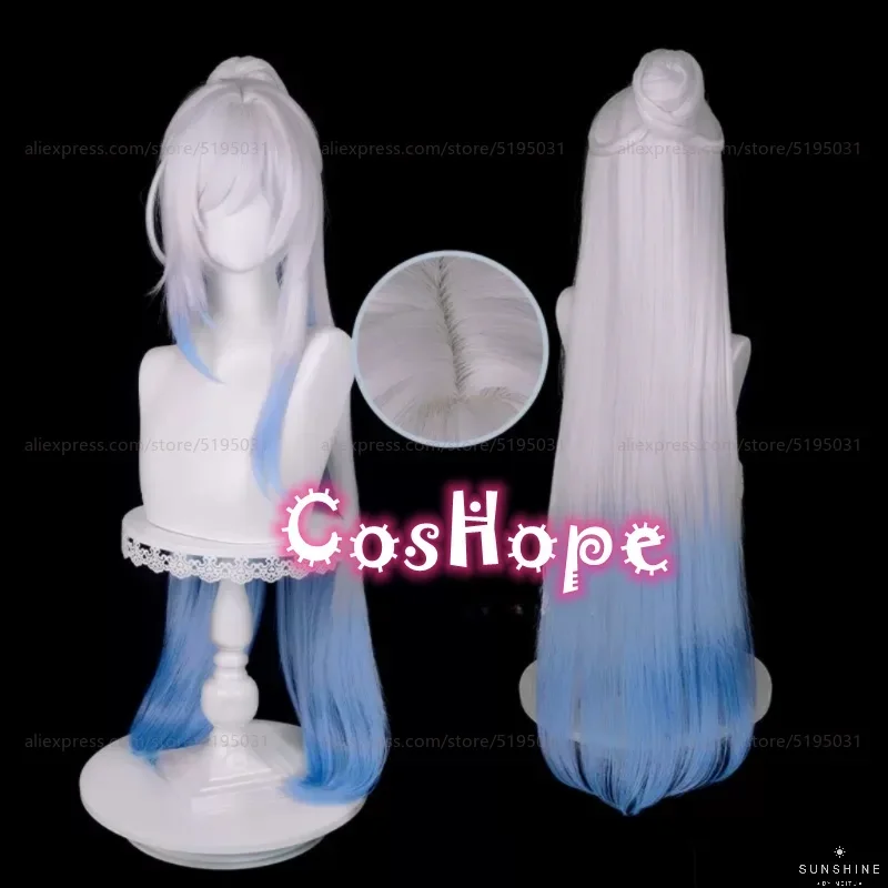 

Honkai Star Rail Jing Liu Cosplay Wig 96cm Long Wig Silver White Blue Gradient Wig Cosplay Anime Heat Resistant Synthetic Wigs