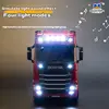Remote control engineering car Huina Scania 770S trailer head alloy car model children's toy four-wheel drive ratio 501D 5