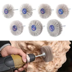 Abrasive Wire Grinding Flower Head Abrasive Nylon Wheel Brush 80/120/180/240/320/400/600 Grit Woodwork Polishing Tools