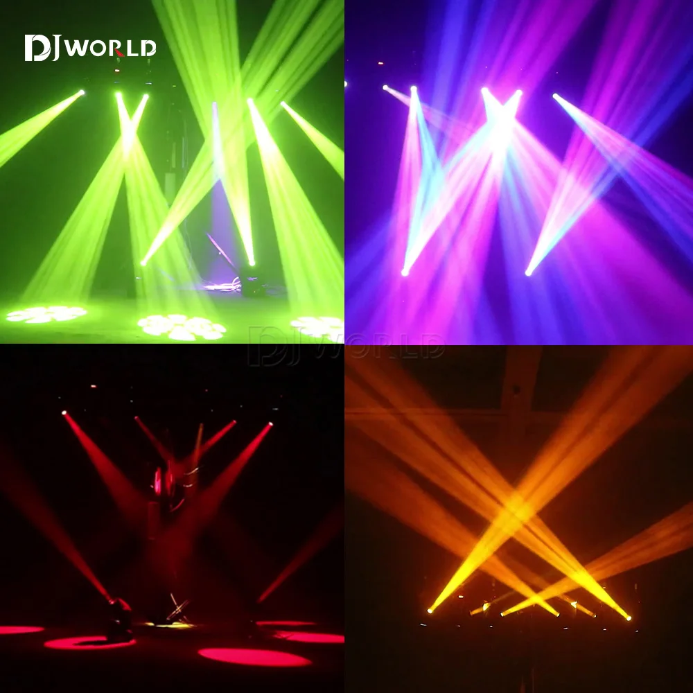 2 pz/set 60W LED Gobo Moving Head Light Spot Pattern messa a fuoco manuale DMX rotante LED Stage Pattern Light per Dj Disco Party Clubs