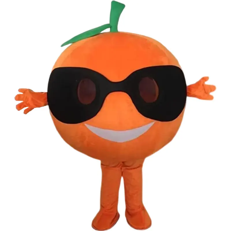thumbnail image 1 of Disfraz de mascota de dibujos animados de fruta naranja, disfraz de Cosplay de Halloween, lindo conjunto de actuación de personaje de fruta, 1 of 4
