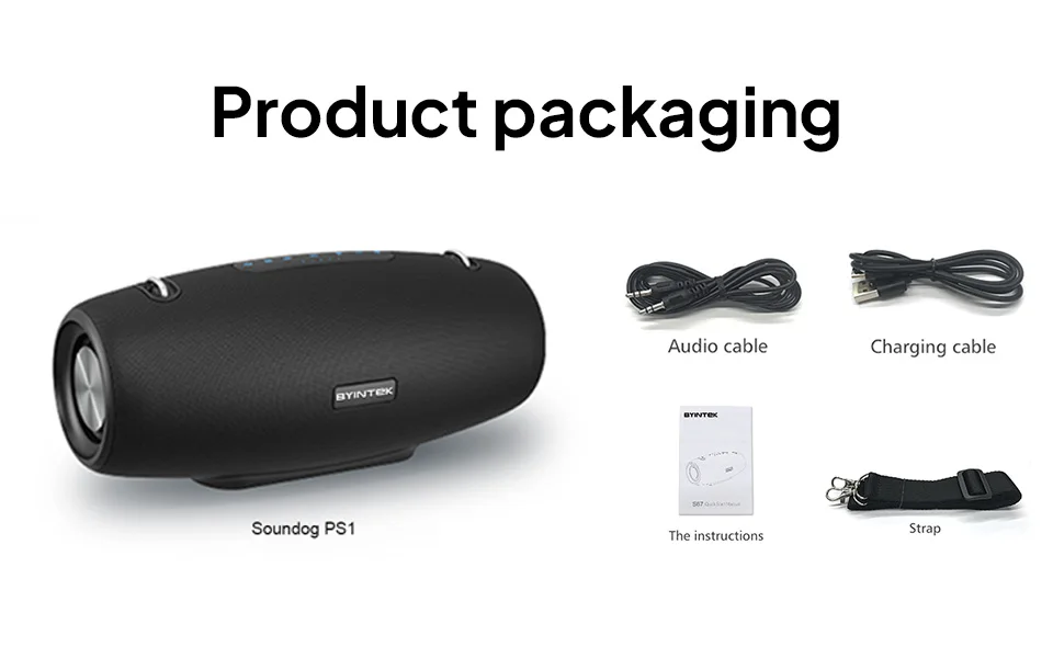Wireless Speaker 60W Powerful Sound and Deep Bass IPX5 Waterproof Deep Bass Pe