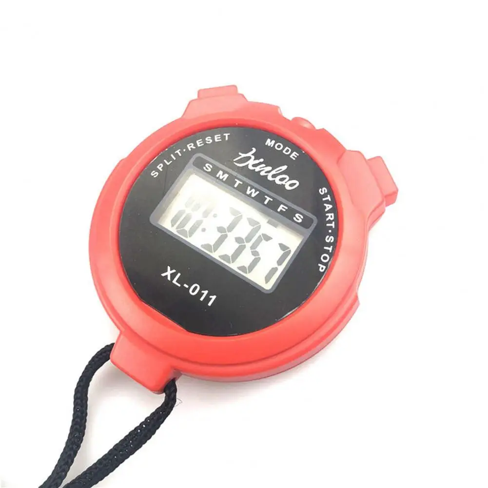 Digital Stopwatch Waterproof Compact Size Simple Operation No Clock No Date Silent Stopwatch Timer Chronograph Devices
