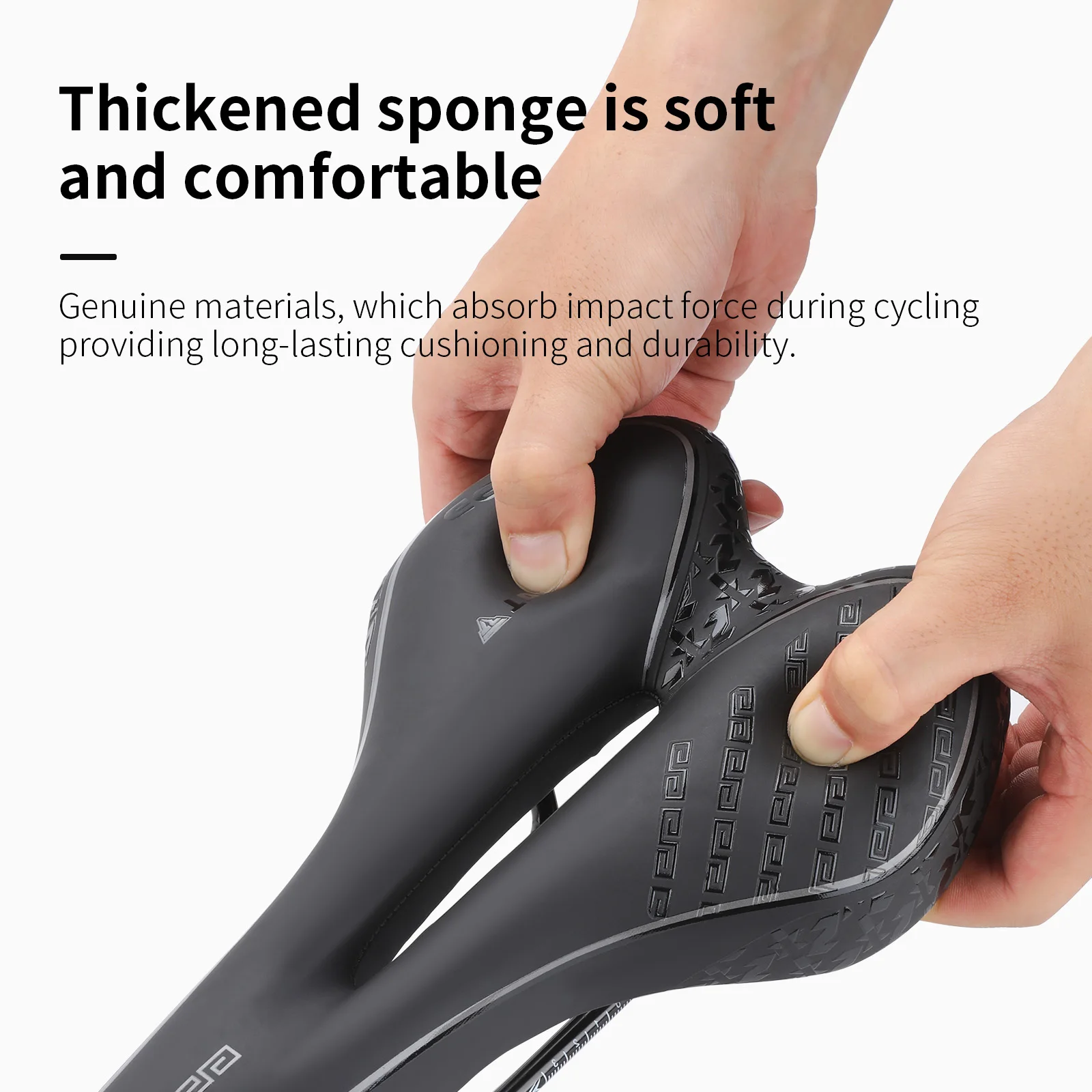 TOSUOD Shock-Absorbing Bicycle Saddle Hollow Waterproof Sponge Seat - Image 3