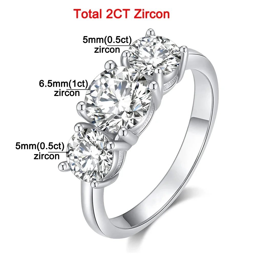 UHIBROS Anillos De Moissanita Para Mujer, Anillos Solitarios De Compromiso De 1 CT Color D, Claridad VVS1, Anillos De Promesa Para Mujer, Plata De Ley 925 Con Chapado En Oro De