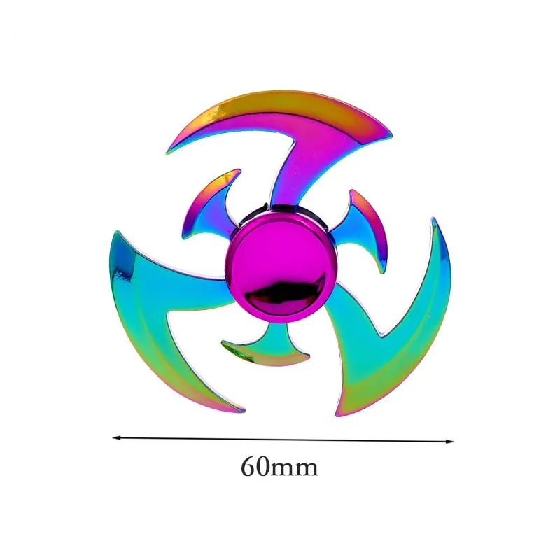 Fidget Spinner Colorful Alloy Fingertip Gyro Decompression Toy