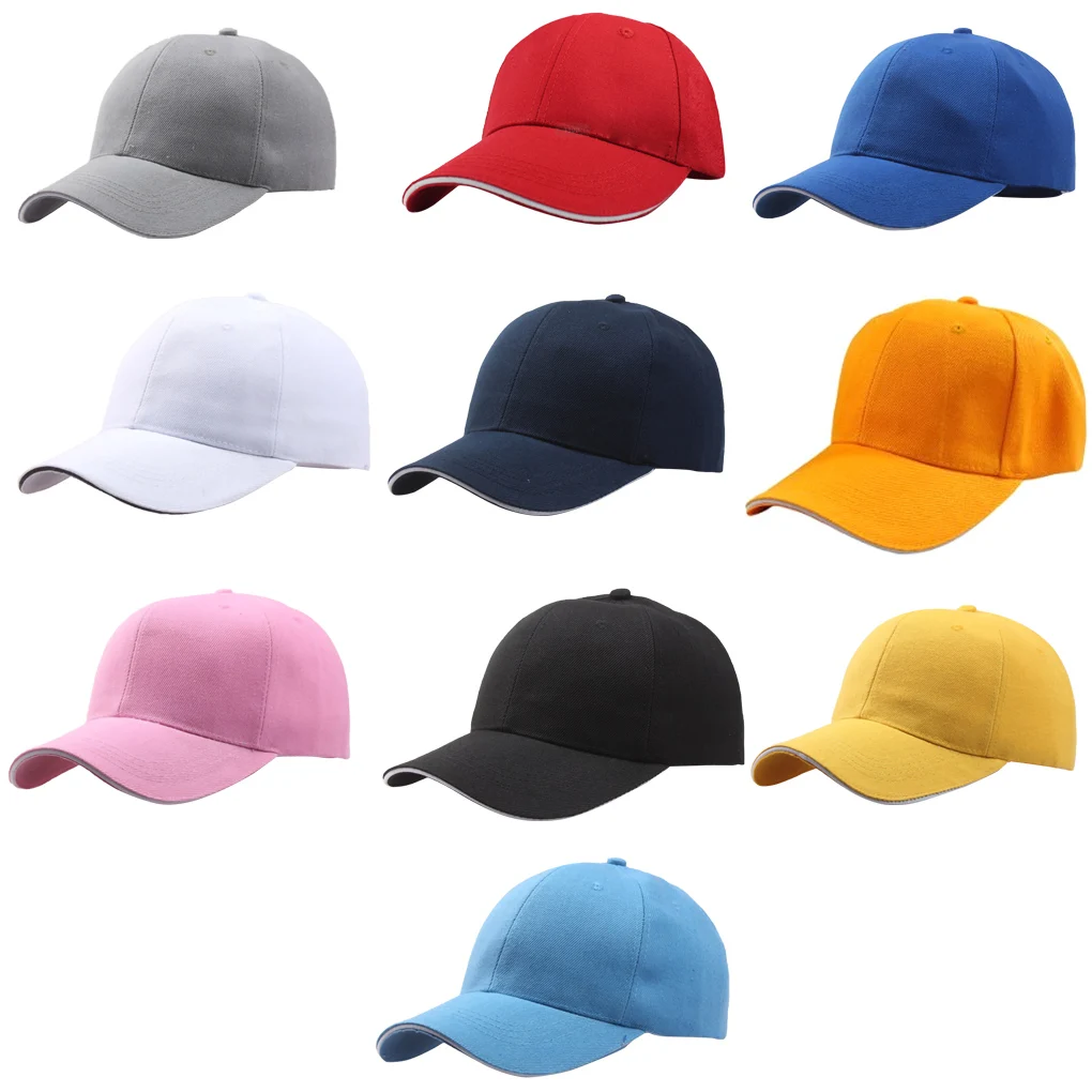 

Cotton Baseball Cap Neutral Summer Visor Hat Outdoor Man Woman Cap Accessories Red