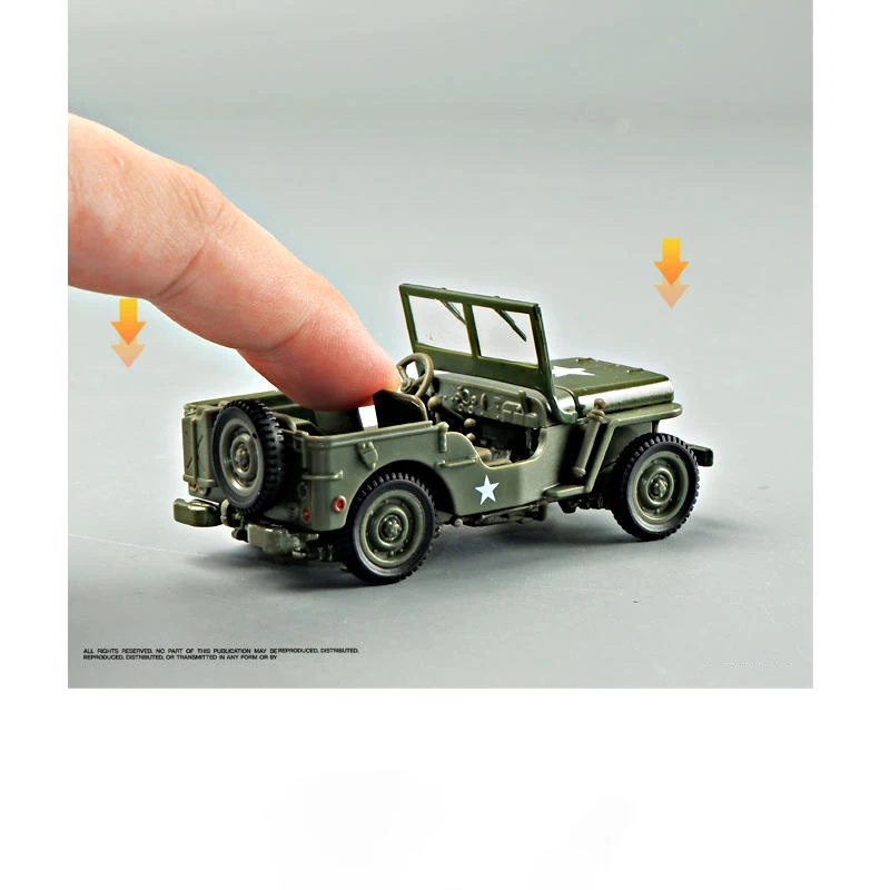 JRD Chapa de Metal 1/43 - jeep Willys Limpieza Mantenimiento | UK