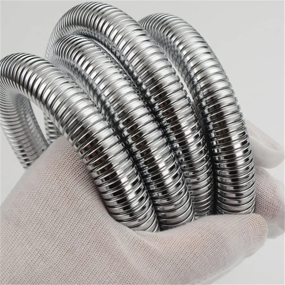 1.5/2M SUS 304 Flexible Shower Hose Long Bathroom Shower Pipe Extension Water Pipe Pull Bathroom Accessories