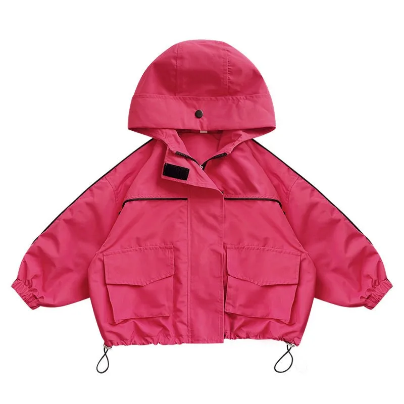 

2023 Spring autumn new Baby Girls Windbreaker Coats Jackets Fashion Kids Children Tops Clothes Overcoats