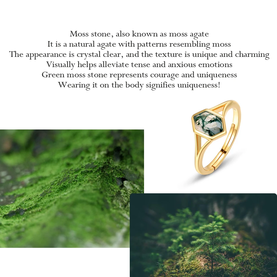 WES 925 Sterling Silver Moss Agate Ring for Woman Luxury Wedding Jewelry Gemstone 5*8mm Party Wedding Gifts Fine Jewelry Trendy WES 925 Sterling Silver Moss Agate Ring for Woman Luxury Wedding Jewelry Gemstone 5*8mm Party Wedding Gifts Fine Jewelry Trendy