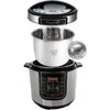 Digital Pressure Cooker, Silver, 6 quart, Multifunctional cookware, Preset Timer, Stainless Steel 3