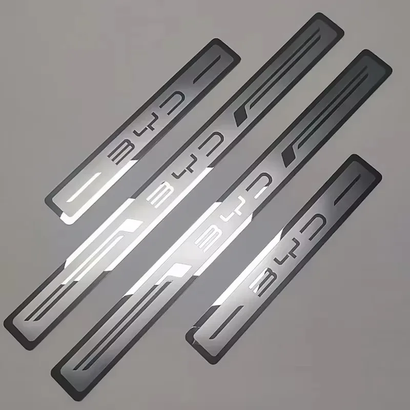 BYD Series Car Door Sill Stainless Metal Protection for BYD Atto 3 Yuan Plus Song Plus Seal Dolphin Sealion Seagull Shark