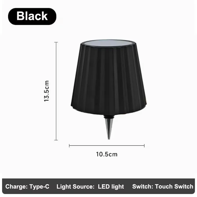 IlluminGlow LED Touch-Control Table Lamp - Perfect for Outdoor Events, Restaurants, and Parties