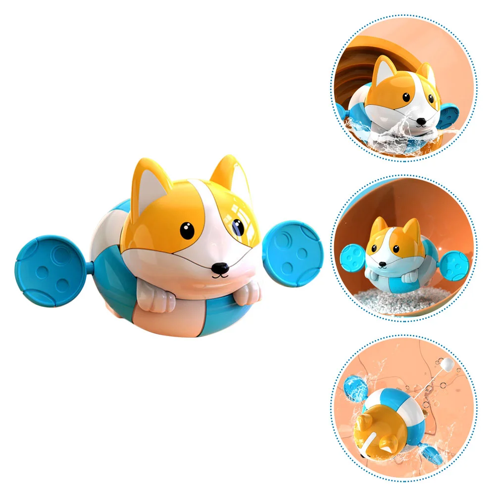 

Bath Toy Baby Water Creative Children Kids Soothing Cartoon Corgi Paddle Toddler