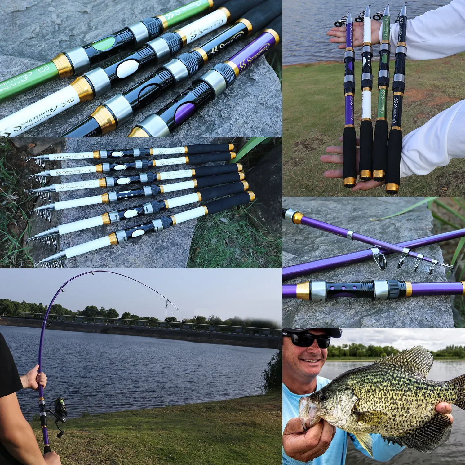 Sougayilang Top Quality Portable Telescopic Carp