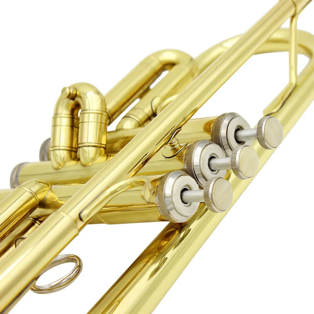 Trumpet Instrument Musical Standard Bb Trumpet with Silver Plated Mouthpiece Silver Painting Process Brass trumpet instrument