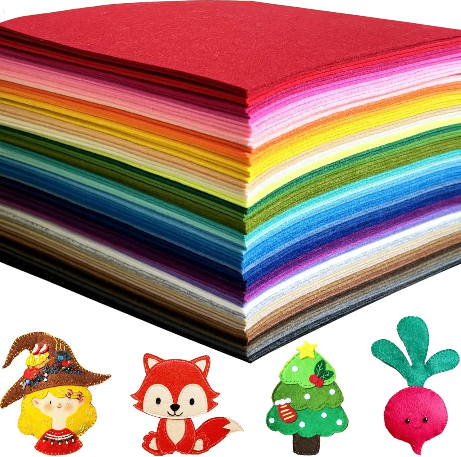 20X30X0,1cm. Verschiedene farbige Filzstoffteile werden zusammen für den Heimwerkergebrauch genäht. Geeignet als Neujahrsgeschenk oder Festivaldekorationen.
