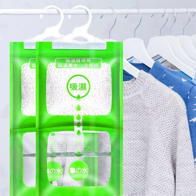 Description Picture 5 of item5/3/1PCS Moisture Absorber Hanging Bag Home Bedroom Wardrobe Anti Damp Mildew Drying Bag Home Closet Dehumidifier Humidity Packs