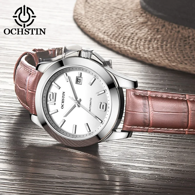 OCHSTIN new 2024city urban series fashion simple automatic mechanical movement waterproof watch men's mechanical watches