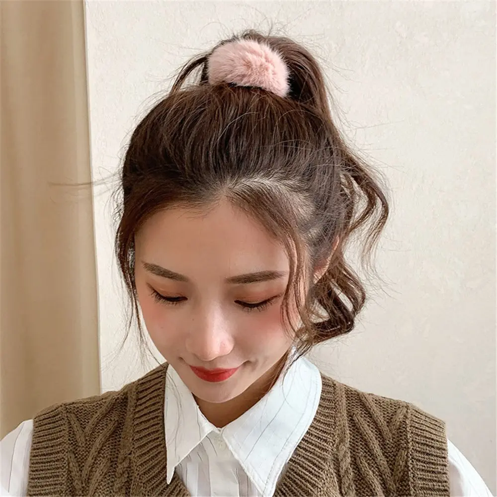 Faux Rabbit Fur Hair Bands for Women and Girls