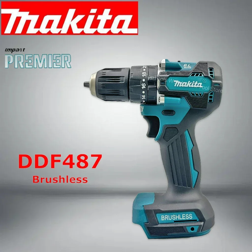 

Makita DDF487 Cordless Driver Drill 18V LXT Brushless Motor Compact Big Torque Lithium Battery Electric Screwdriver Power Tool