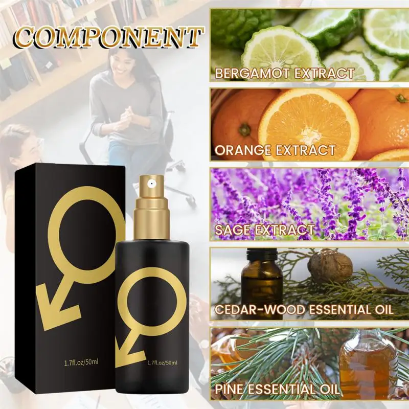 Perfume For Men Golden Pheromone Cologne 1/2/3PCS 50ML