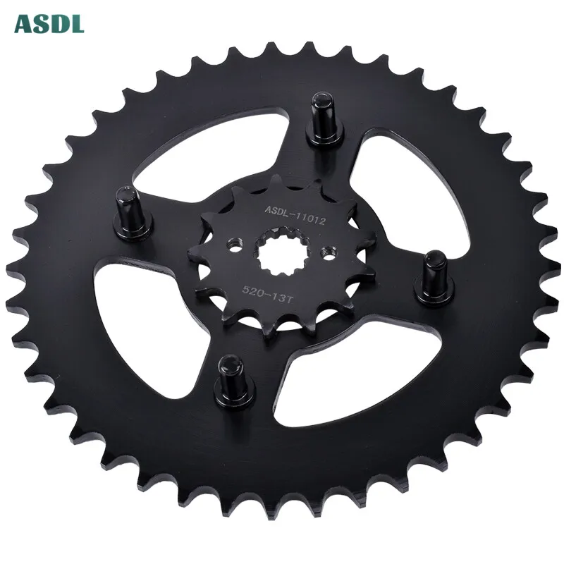 520 13T 41T Motorcycle Front Rear Sprocket Chain Set for Honda AX