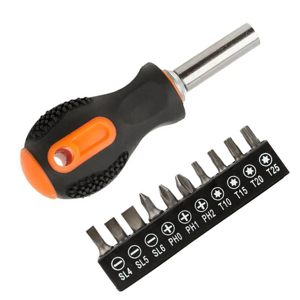 

Screwdriver Handle Magnetic Cross Screwdriver Bits 1/4'' Adapter For Electrician Electronic Device Repairing Manual Tools