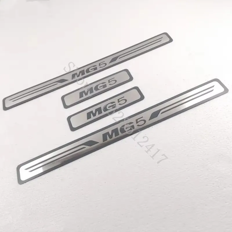 Door Sill Scuff Plate Trim Threshold Pedal Entry Guards Protector for MG MG3 MG4 MG5 Car Accessories