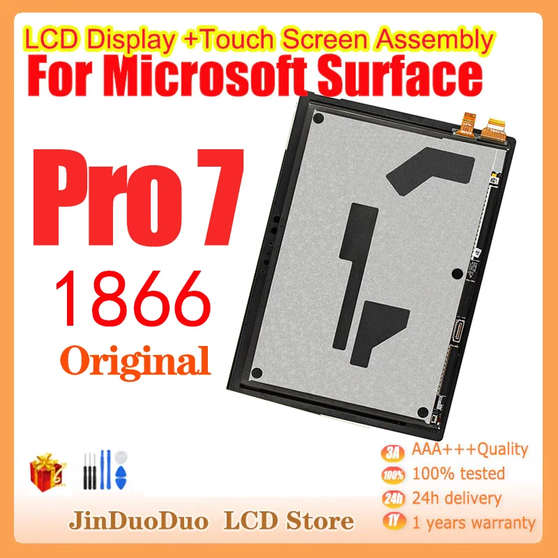 12.3 "Originale Per Microsoft Surface Pro 7 Display Lcd Touch Screen Digitizer Assembly Per Microsoft Surface Pro 7 1866 Display