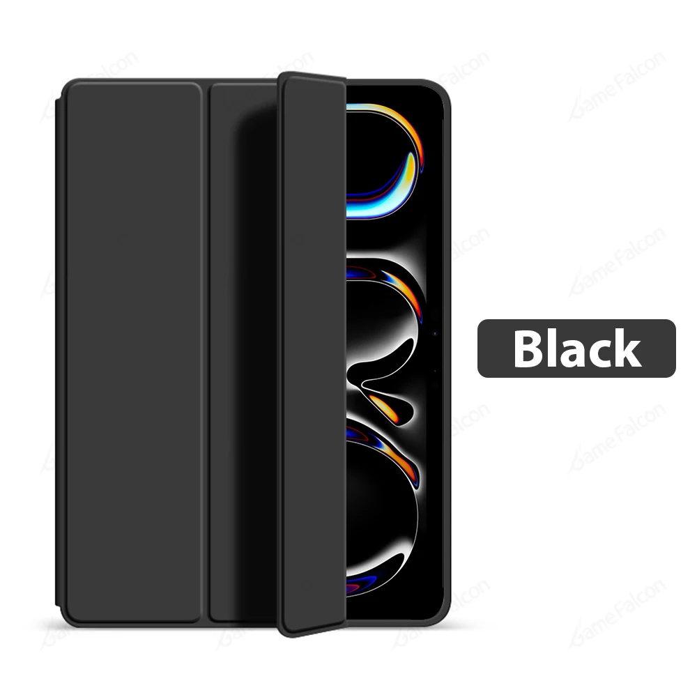 Trifold Stand Soft TPU Tablet Case with Flip Cover