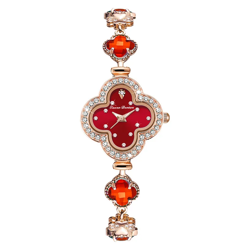 Fashion Quartz Classic Luxury Ladies Watch Bracelet Wristwatch for Women Shiny Imitation Diamond Waterproof Montres Pour Femmes 5