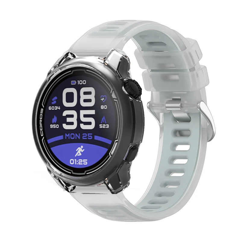 Enhanced Product Title:  
Transparent Jelly Color Silicone Watch Strap