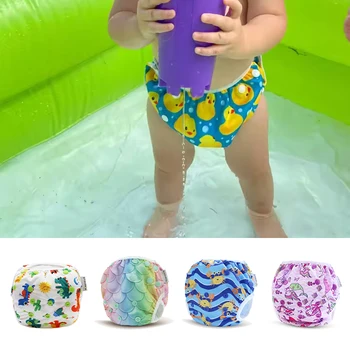Tronco lavabile per nuoto infantile/Pannolini da bagno Costume da bagno per ragazzo Pannolini da bagno/Costume da bagno per neonata 0 1 2 anni