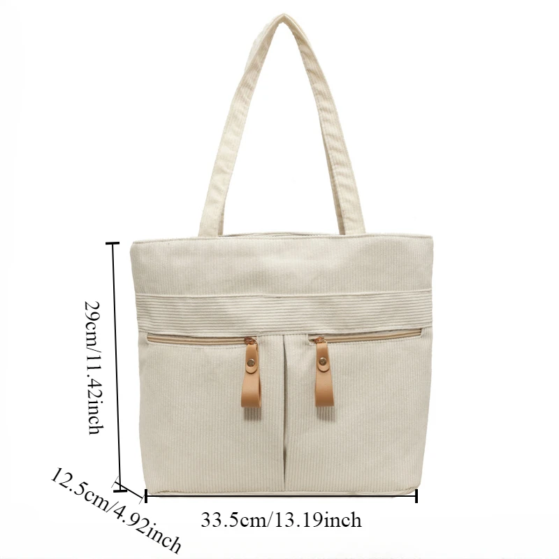 New Fashionable Flow Large Capacity Casual Lightweight Cavans Handbag Ladies Fashionable Street One Shoulder Bags