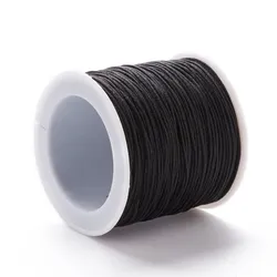 Durable Black Nylon Thread for Jewelry Crafting - 1mm Thickness, 100 Yards (AECH04 - 11817)