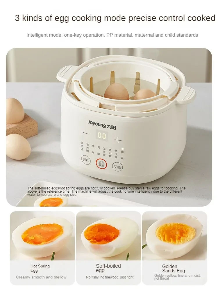 220V 1L Household Electric Slow Stewer Automatic Egg Boiler Ceramic Food Dessert Stewing Cooking Machine