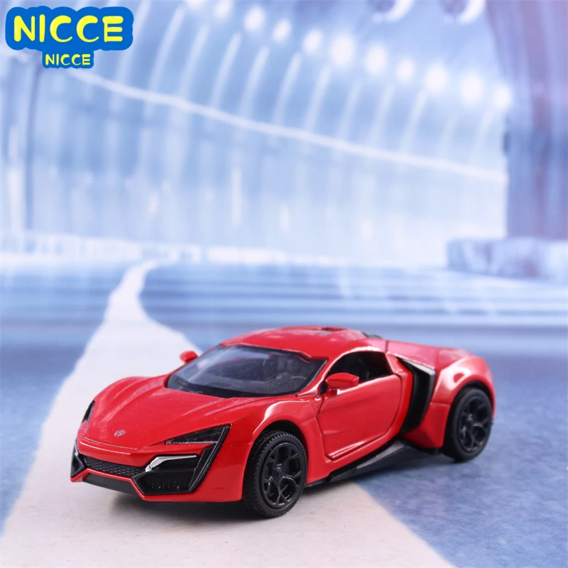 

Nicce 1:36 Lykan, спортивный автомобиль, высокая имитация литая машина, модель автомобиля из металлического сплава, игрушки для детей, Подарочная коллекция A221
