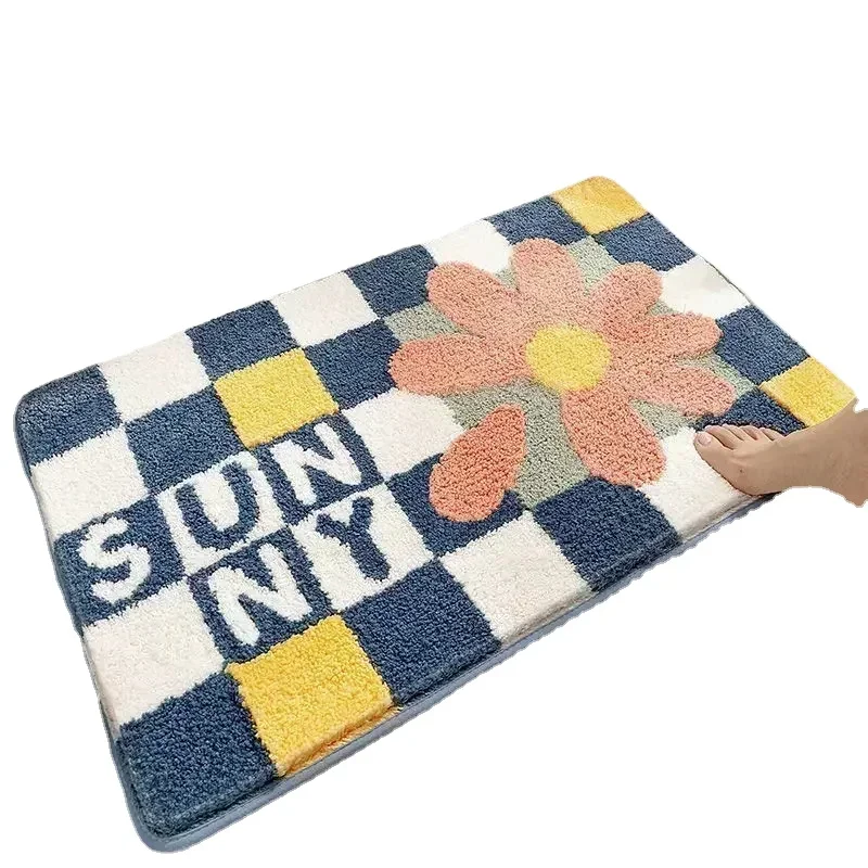 

room mat, bathroom anti-skid mat, bathroom absorbent floor mat GREY