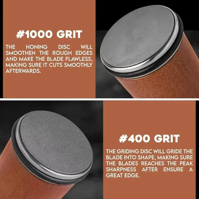 전문가용 롤링 나이프 샤프너 (15/20) °   각도 조절 가능한 자석식 주방용 숫돌 셰프 나이프 연마기