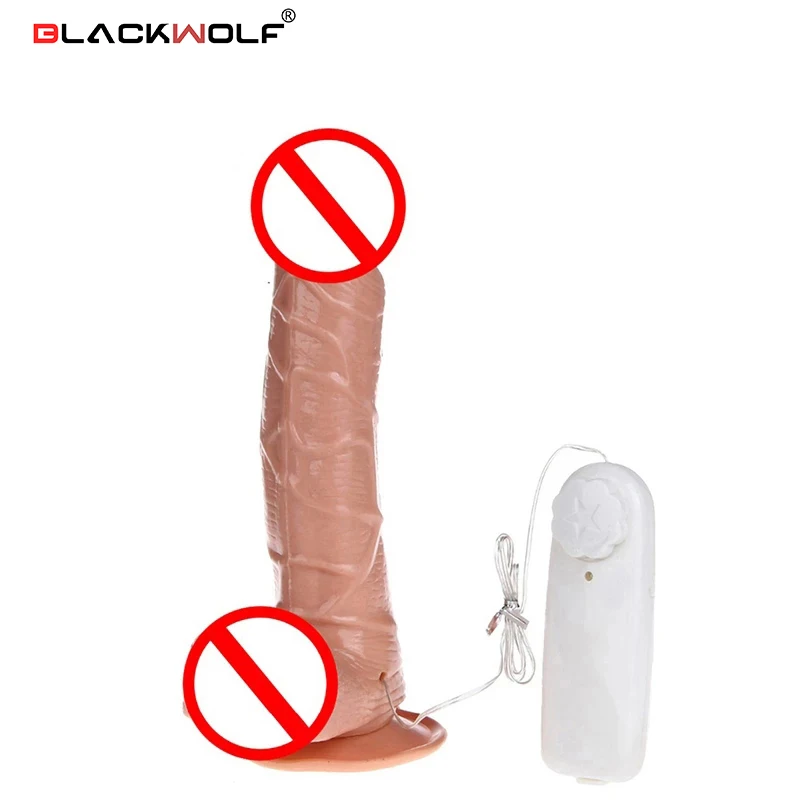 19cm Huge Dildo Super Soft Silicone Speed Big Dildo Vibrator realistic penis with suction cup sex toys for woman sex toys