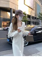 Slimming French Style Hooded Dress Women's Autumn Winter New Casual Long Sleeve Knitted Dress Versatile Base Layer Dress