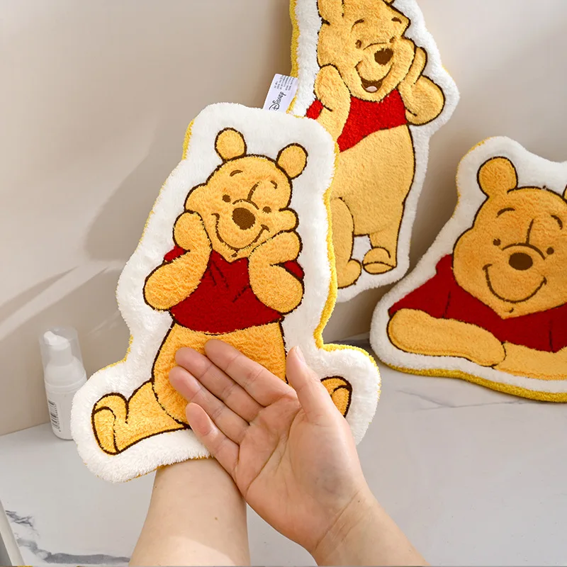 

Kawaii Miniso Anime Hand Towel Cute Disney Cartoon Water Absorption Does Not Shed Hair Household Handkerchief Gifts for Girls