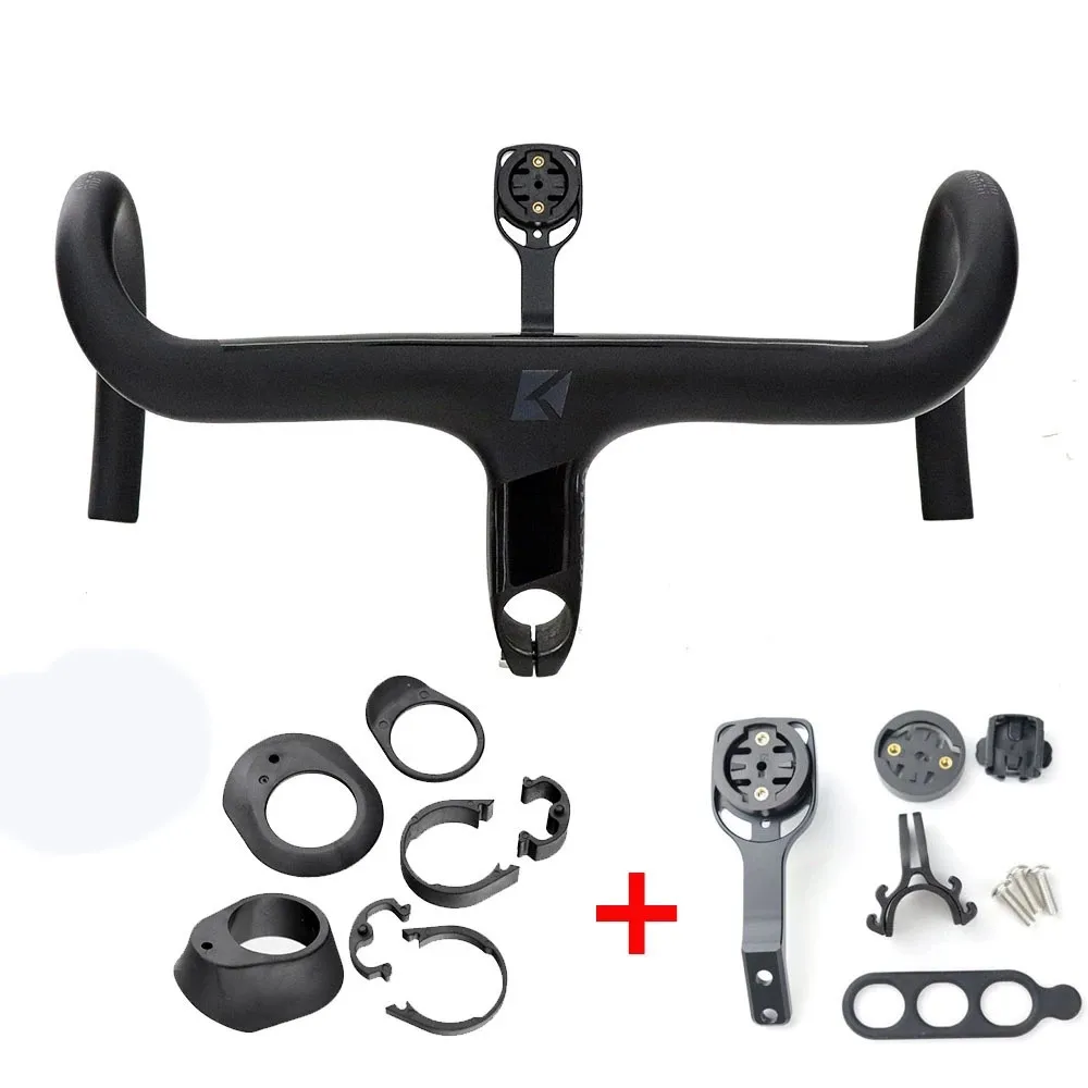 NEW Aero Integrated Road Bicycle Handlebars T1000 UD Carbon Fork