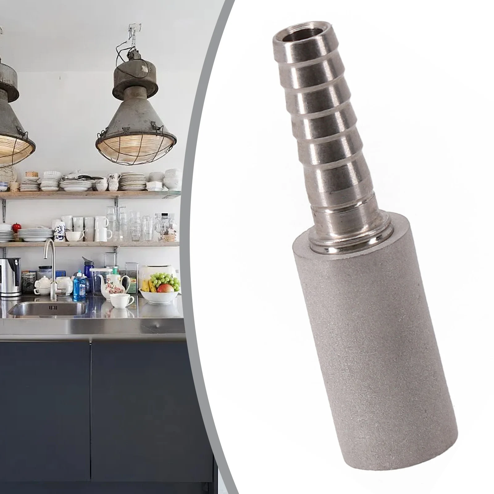 

Stainless Steel Beer Brewage Aeration Stone Home Quick Plug 1Micron Effective Professional Diffusion Oxygenation Bar Accessories