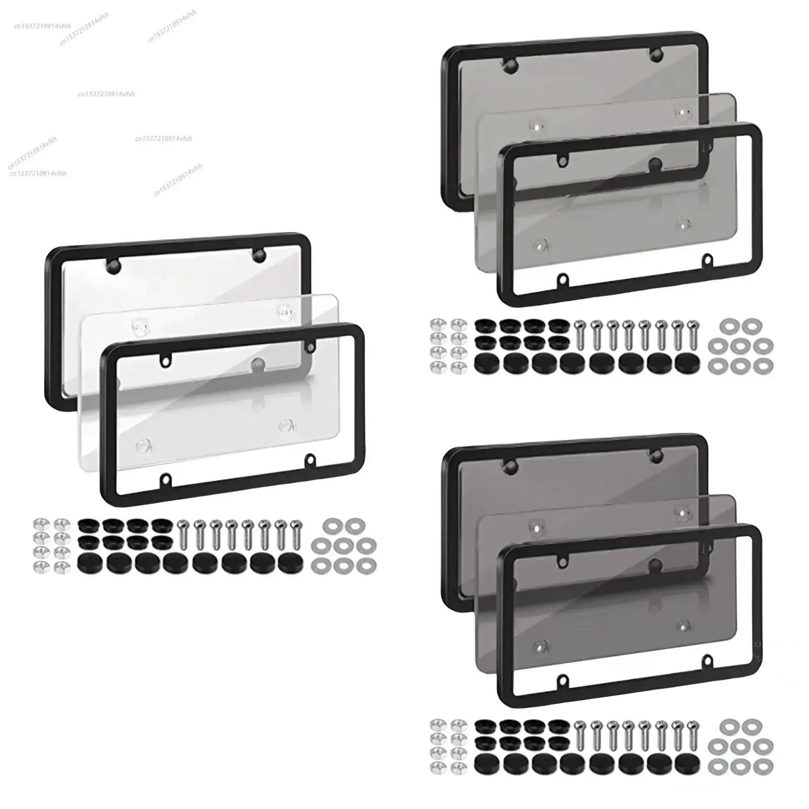 Reflective Plastic License Plate Frame for Car Protection