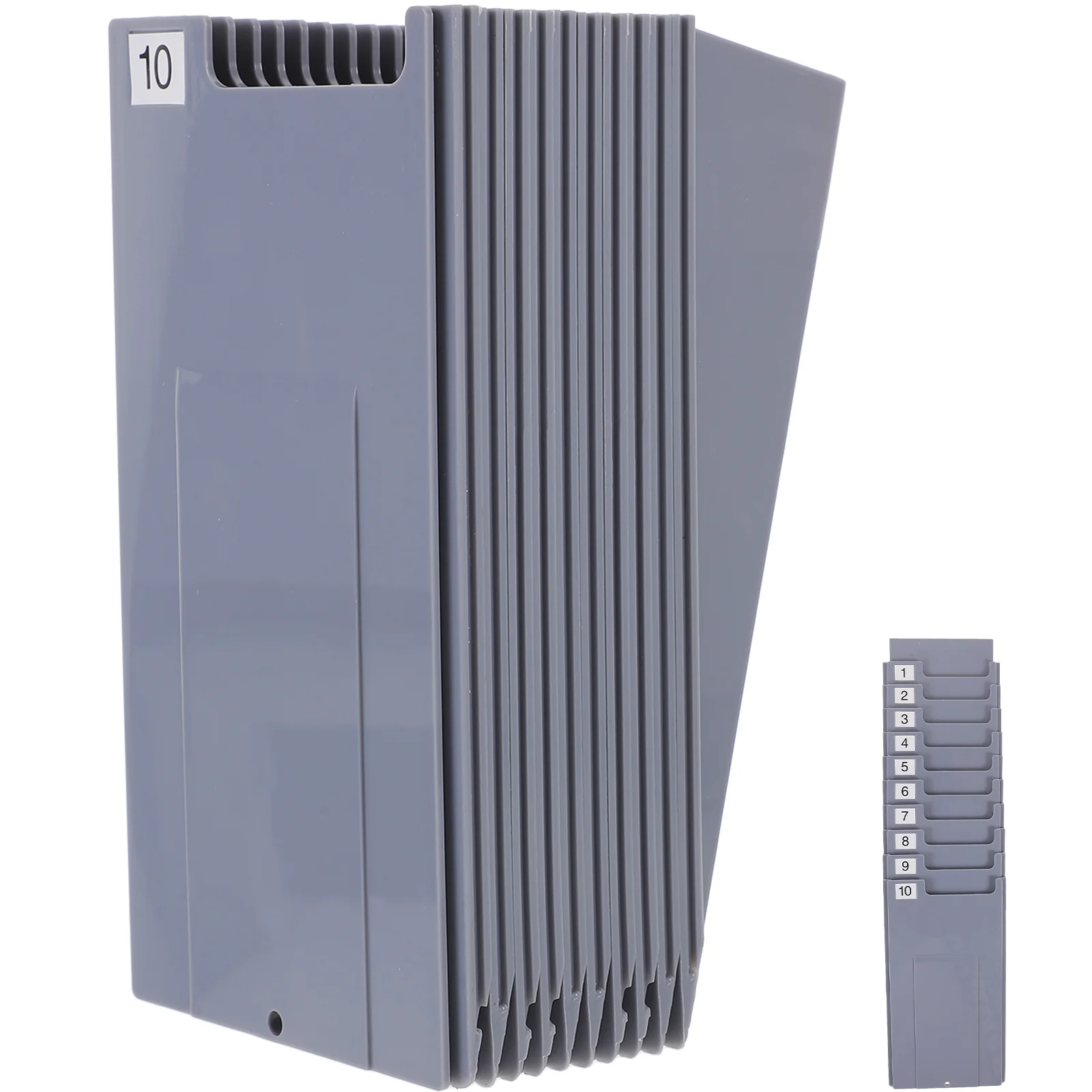 Attendance Card Holder Material Document Plastic Information Cards Storage Rack Wall-mounted Office White Warehouse Work