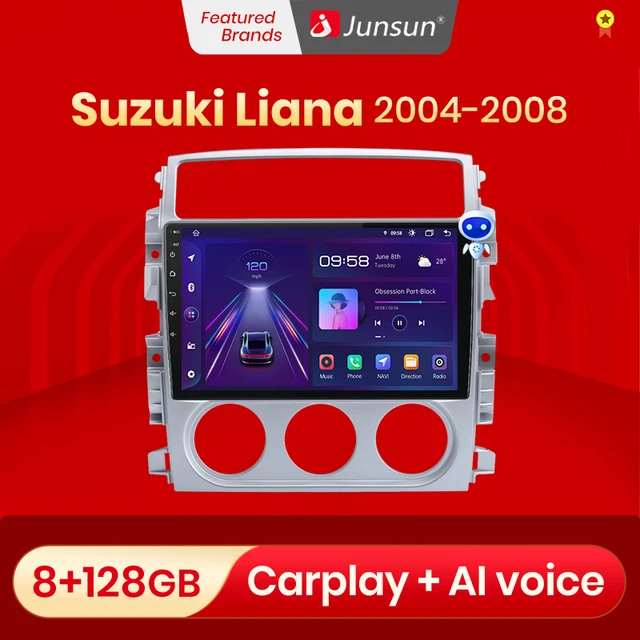 Junsun V1 Pro 8G+128G For Suzuki Liana 2004   2013 Android autoradio poste radio voiture lecteurs vidéos CarPlay Android Auto GPS Navigation No 2 din 2din DVD 