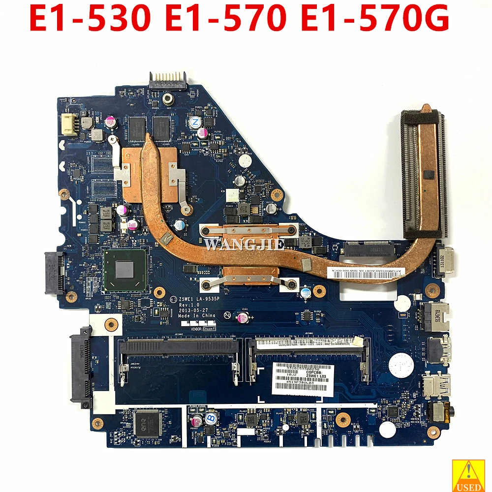 

Used For Acer Aspire E1-530 E1-570 E1-570G Laptop Motherboard With I5-3337U GT740M 2G DDR3 Z5WE1 LA-9535P Mainboard
